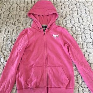 PINK Victoria’s Secret Hot Pink Sequin Sweater S